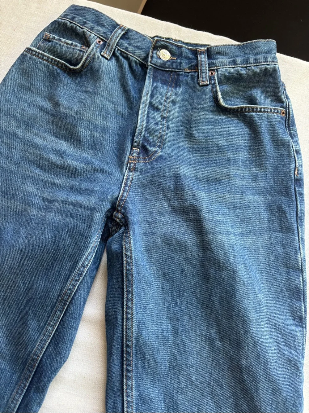 Free People High Rise Holly Bootcut Full Length Jeans Medium Wash Size 26